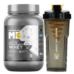 MuscleBlaze Biozyme Performance Whey 2.2 lb Rich Chocolate & Shaker Combo-image-20