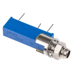 Vishay Panel Mount, Through Hole Trimmer Potentiometer 500 mW Power 5 kΩ Resistance Pin Terminal, M43P502KB30T601-picture-26