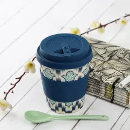 India Circus by Krsnaa Mehta Organised Ovule Printed Royal blue Bamboo Frankie Cup-image-99