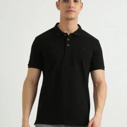 United Colors Of Benetton Black Cotton Regular Fit Polo T-Shirt-image-57