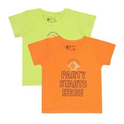 Bodycare Kids Green & Orange Cotton Printed T-Shirt (Pack of 2)-image-51