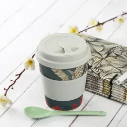 India Circus by Krsnaa Mehta Aerial Moments Printed Blue Bamboo Frankie Cup-image-93