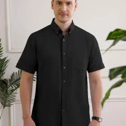The Formal Club Raven Linen Smart Fit Formal Shirt-image-103