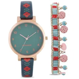 Chumbak Festive Beats Analog Watch for Women with Bracelet Set Combo-image-32