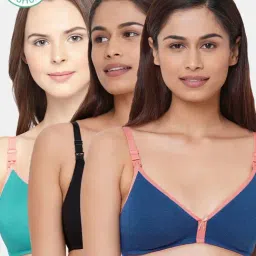 Inner Sense Multicolored Non Wired Non Padded Nursing Bra (Pack Of 3)-image-64