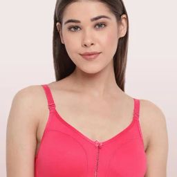 Enamor Pink Non-padded Bra-image-49
