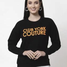 Club York Black Printed Sweatshirt-image-37