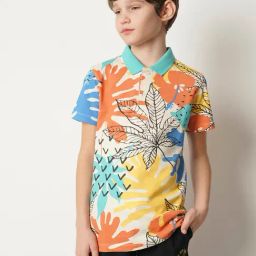 Jack & Jones Junior Multicolor Printed Polo T-Shirt-picture-20