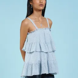 Label Ritu Kumar Light Blue Top-image-60