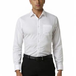 Van Heusen White Cotton Slim Fit Shirt-image-67