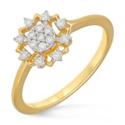 Malabar Gold and Diamonds 18k IGI Certified Diamond Yellow Gold Ring for Women-picture-9