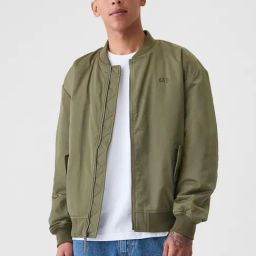 GAP Green Regular Fit Solid Jacket-image-12