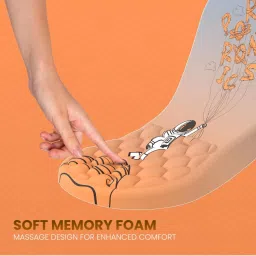 Portronics Comfipad Wrist Rest Mouse Pad with Soft Foam Cushion & Ergonomic Design (Orange) image 2