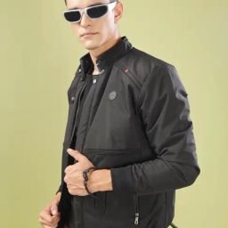 Dollar Black Synthetic Regular Fit Casual Jacket-picture-16
