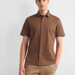 Arrow Sports Brown Slim Fit Shirt-image-76
