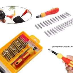 Shopper52 Wrench Tool Screwdriver Socket and Bit Tool Kit Set 32 Pieces TLSQJK image 3