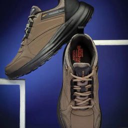 Asian Men ORBIT-07 Brown Running Shoes-29