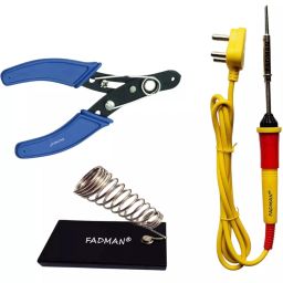 Fadman Basic Bundle Electric 3 In 1 Soldering Iron Kit Copper, Iron & Nickle Corded 25 W-7