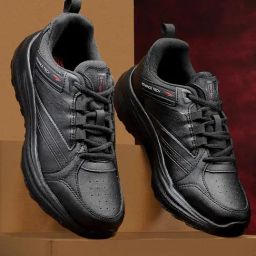 Asian Men ORBIT-07 Black Running Shoes-picture-12