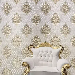 RoseCraft Damask 57 sq ft Wallpaper Painted-image-39
