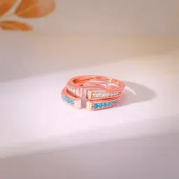 GIVA 925 Silver Rose Gold Bird Stack Rings for Women-image-28