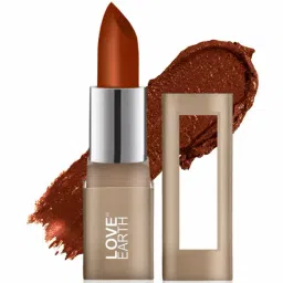 Love Earth Satin Matte Lipstick Nutella - 3.5 gm-image-63