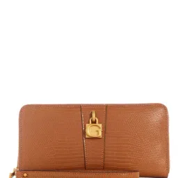 Guess Pecan TIBERIA Large Zip Around Wallet-image-4