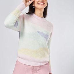 Honey by Pantaloons Women Cable Knit  Self Design Round Neck Pullover Sweaters-image-64