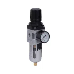 India Valve Air Filter + Regulator Combination With Pressure Gauge 2.54 cm (1 inch) Auto Drain Aluminum Pressure Die Cast, 10 Kg/cm2-picture-7