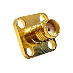 SETMI INDIA SMA Connector Female Panel Mount 50 Ω Flange Mount with Solder Pin-36
