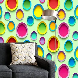 ArtzFolio Printed UV-Resistant Anti-Bacterial D Easter Egg Pattern Peel & Stick Wallpaper-image-93