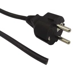 MULTICOMP PRO Power Cords / Electrical Power Cables POWER CORD, CEE 7/7 PLUG-FREE END, 2.5M, GW-151678-picture-1