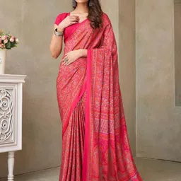 DURGA EMPORIO Pure Crepe Saree-image-90