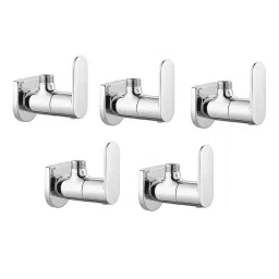 CLINTON Opal Brass Angle Valve with Wall Flange for Bathroom (Pack of 5)-image-29