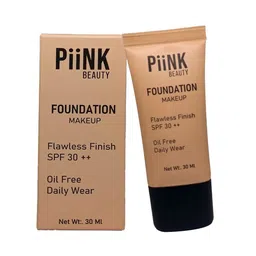 PiiNK Beauty All Day Full Coverage Matte Foundation-30 ml- Cashew Medium 01-20