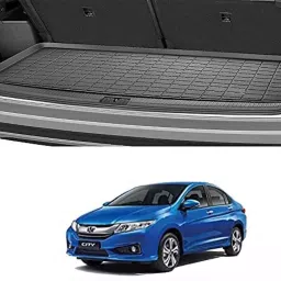 Auto Pearl PVC Tray Mat for Honda City I-Dtec 2015 (Black)-39