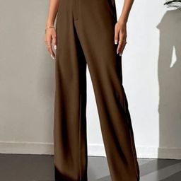 BROADSTAR Women Smart Straight Fit High-Rise Easy Wash Trousers-picture-7