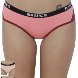 BASIICS by La Intimo Multicolor Cotton Hipster Panty( Pack Of 3 )-image-61