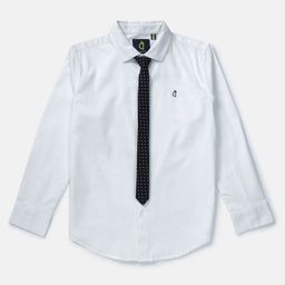 Gini & Jony Full Sleeves Cotton Solid Color Shirt - White-picture-21