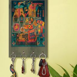 999Store Stylish Wood Wall Mount Decorative Key Holder - Animals-picture-20