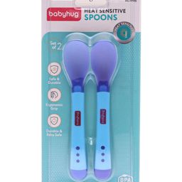 Babyhug Heat Sensitive Spoon Pack of 2- Blue-image-67