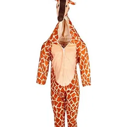 RAJ FANCY DRESSES Full Sleeves Giraffe Animal Theme Costume Dress - Brown-picture-12