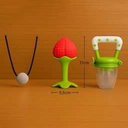 Badal Kidz Presents Combo For 3+ Months Baby To 1+ Year Old Babies Which Includes 1 Tlismi Moti , 1Teether and 1 fruit feeder - Multicolour-image-23