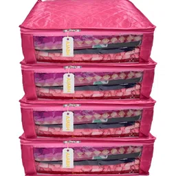 Ajabh Pink Set of 4 Regular Drawer Organiser Organisers image 1