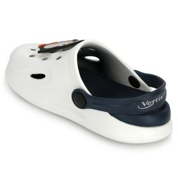 TRUFFLE COLLECTION Perforated Clogs With Penguin Charm - White image 3