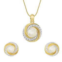 Emori 14KT Diamond Pendant With Earrings-image-61
