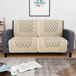Myntra Elegant Homes Unisex Cream Sofa Covers-image-18