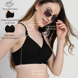 LILY Pack Of 3 Full Coverage Non Padded Bra image 3