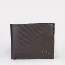 Calvin Klein Men Textured Leather Two Fold Wallet-3