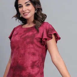 Bachuu Tie & Dye Dyed Flutter Sleeve Top-picture-6